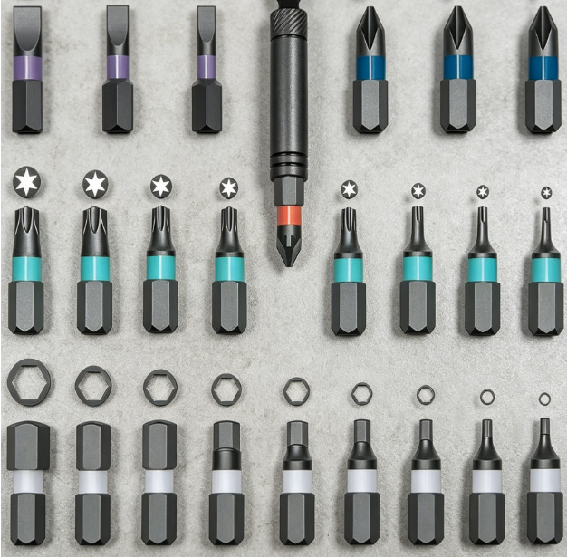 Magnetic Ratchet Screwdriver Kit Detachable Handle for Home and Bicycle Repair Image 2